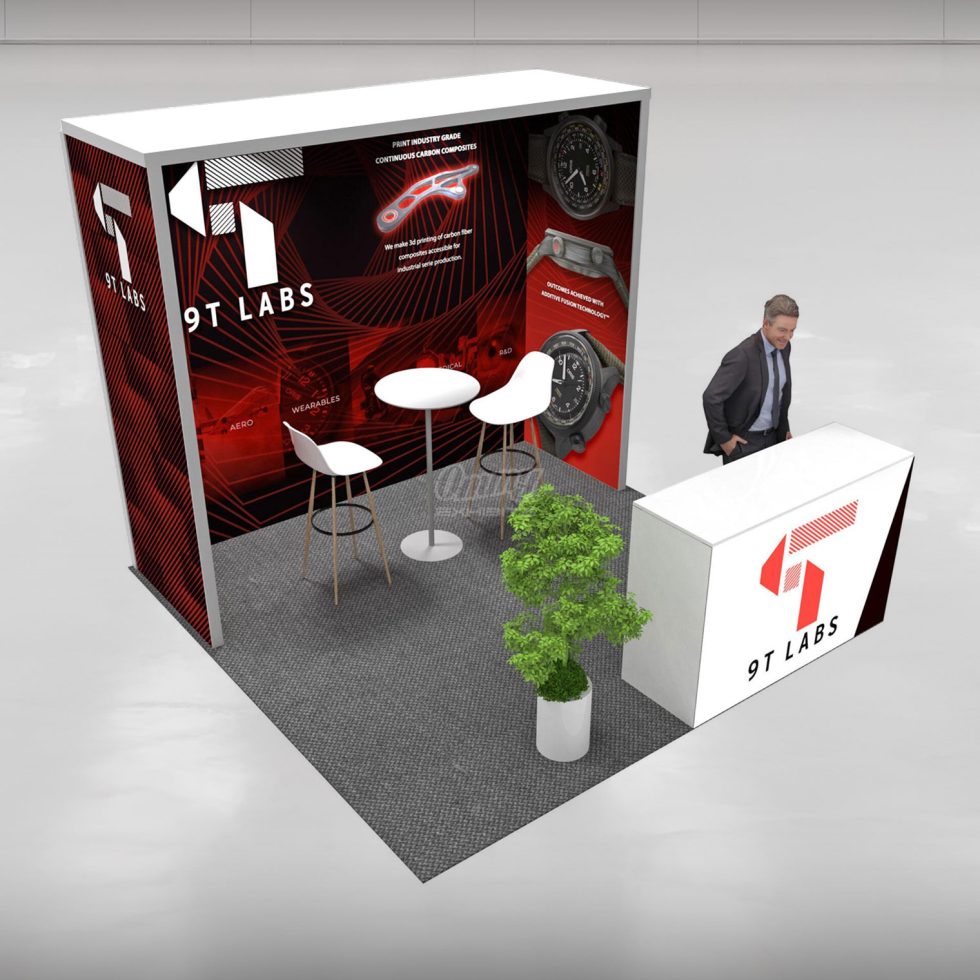 The Vista Open-Concept 10x10 booth rental RLU1010-51