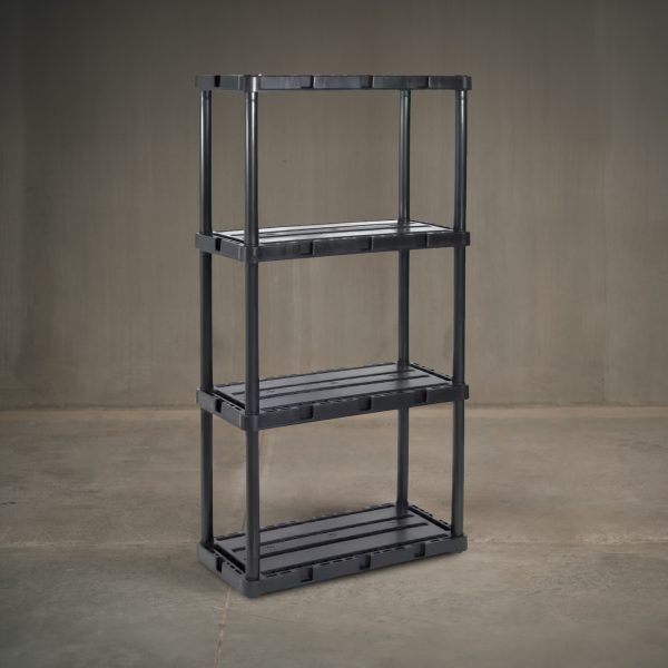 Black 4-Tier Storage Shelving