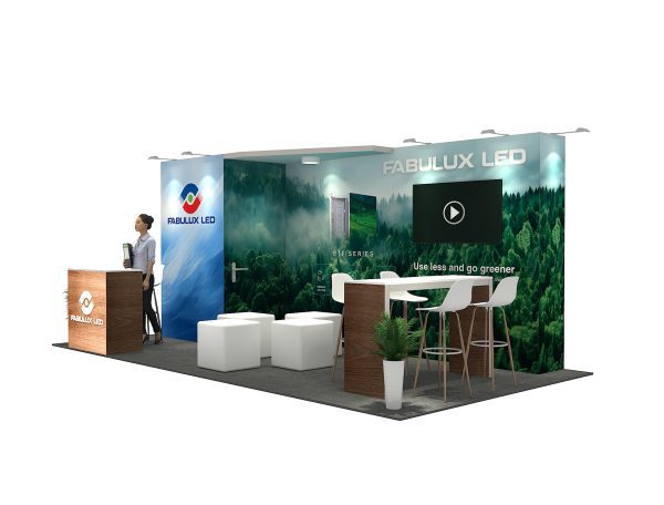 RLU1020-61 - 10'x20' Trade Show Booth Rental