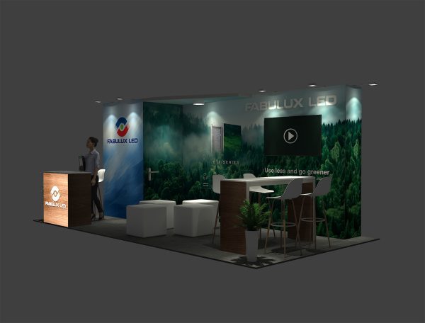 RLU1020-61 - 10'x20' Trade Show Booth Rental