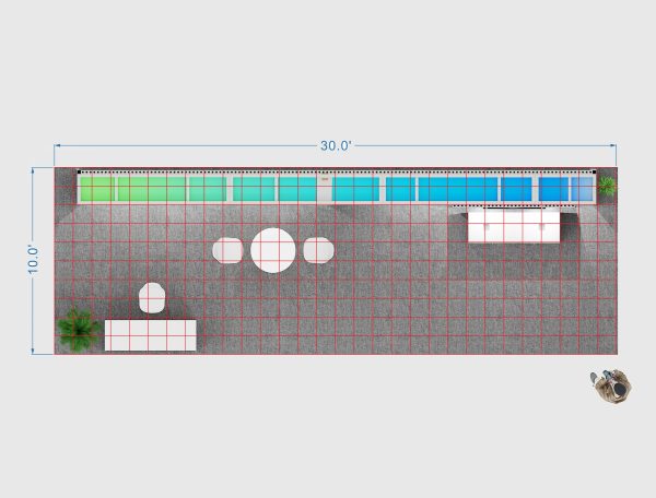 RLU1030-29 - 10'x30' Trade Show Booth Rental