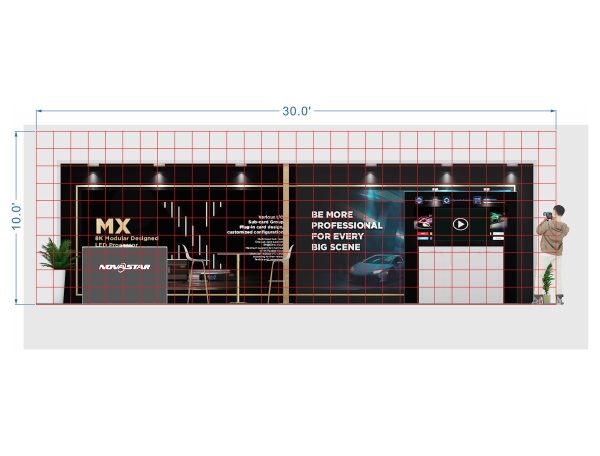 RLU1030-29 - 10'x30' Trade Show Booth Rental