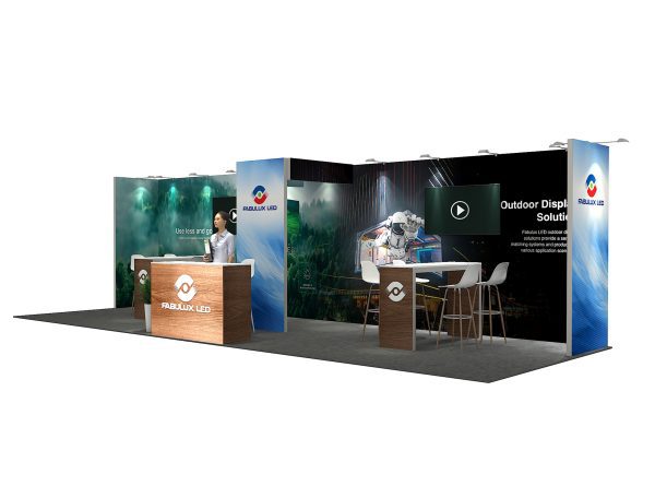 RLU1030-28 - 10'x30' Trade Show Booth Rental