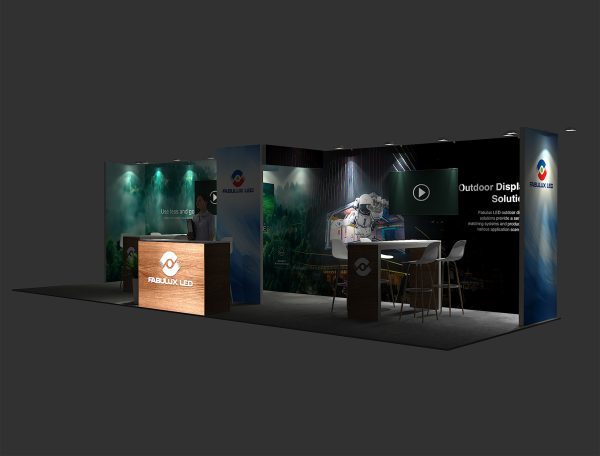 RLU1030-28 - 10'x30' Trade Show Booth Rental