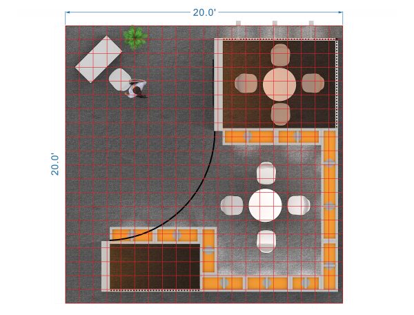 RLU2020-28 - 20'x20' Trade Show Booth Rental