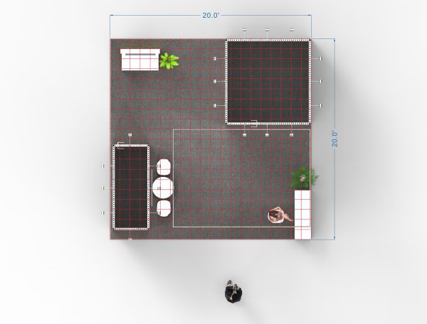 RLU2020-57 - 20'x20' Trade Show Booth Rental