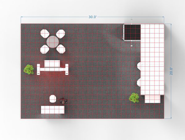 RLU2030-103 - 20'x30' Trade Show Booth Rental