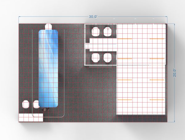 RLU2030-124 - 20'x30' Trade Show Booth Rental