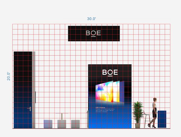 RLU2030-22 - 20'x30' Trade Show Booth Rental