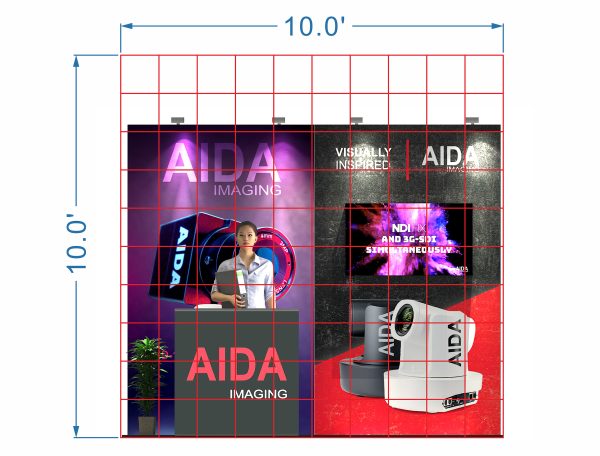 STL1010-02 - 10'x10' Trade Show Booth Rental