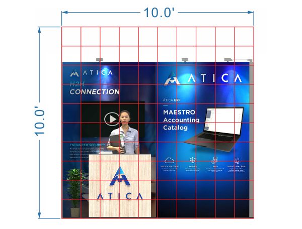 STL1010-05 - 10'x10' Trade Show Booth Rental