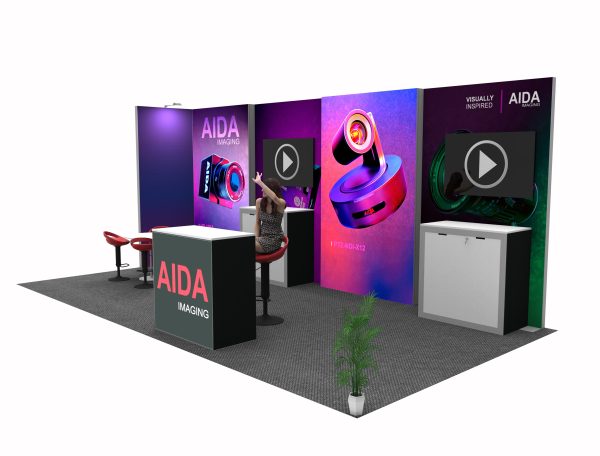 STL1020-01 - 10'x20' Trade Show Booth Rental