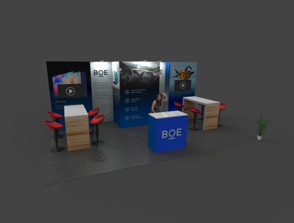 STL1020-02 - 10'x20' Trade Show Booth Rental