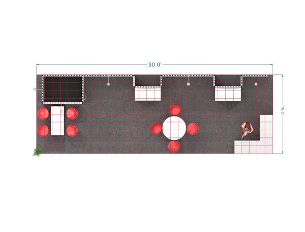 STL1030-05 - 10'x30' Trade Show Booth Rental