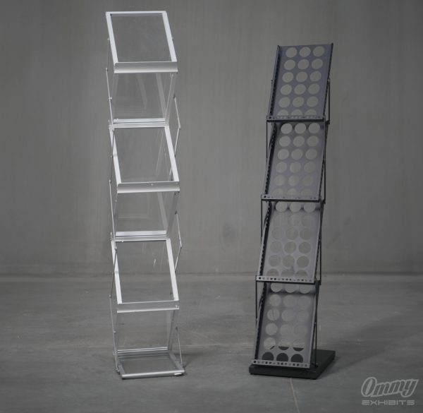 Folding brochure display stands