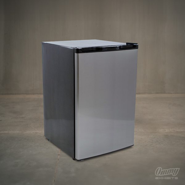 Stainless mini fridge