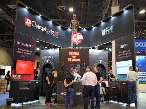 Chargeback "House of Horror" 20x20 booth at Money20/20, 2024