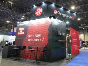 Chargeback "House of Horror" 20x20 booth at Money20/20, 2024