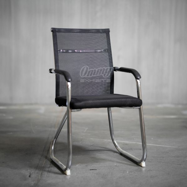 Ergonomic Mesh Office Chair in black and chrome