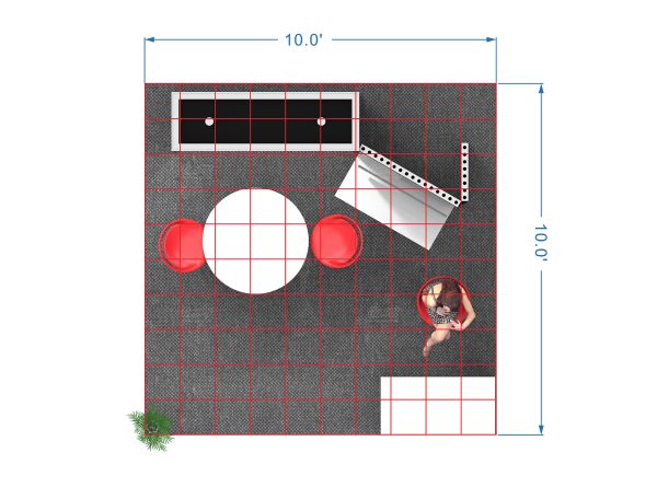 RLU1010-21 - 10'x10' Booth Rental