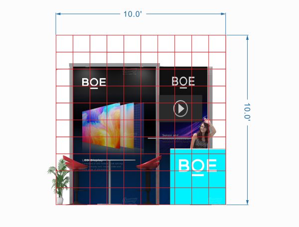 RLU1010-21 - 10'x10' Booth Rental