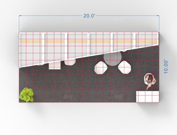 RLU1020-60 - 10'x20' Booth Rental