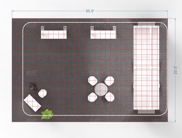 RLU2030-130 - 20'x30' Booth Rental