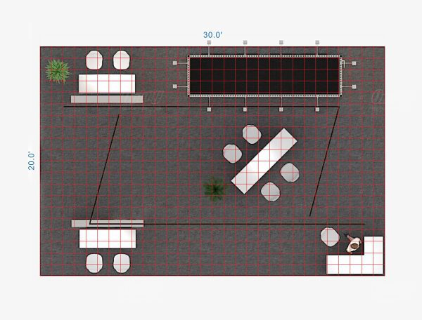 RLU2030-20 - 20'x30' Booth Rental