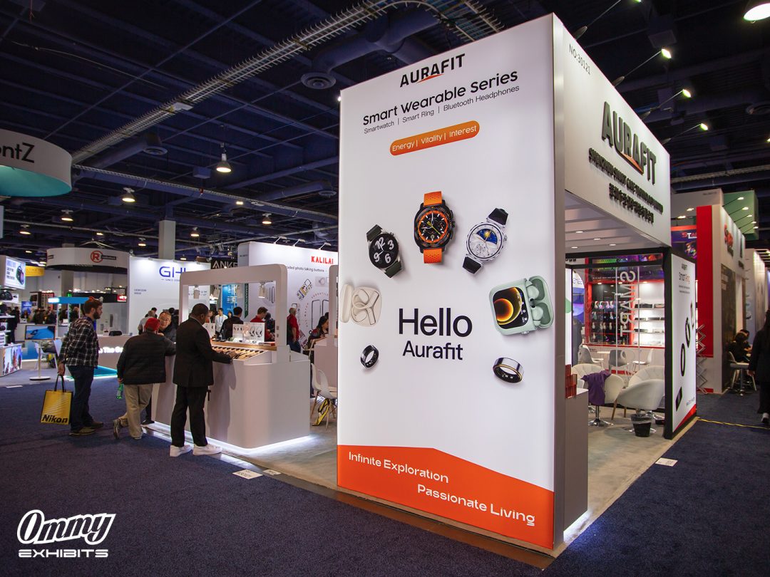 Aurafit 20' x 20' CES booth