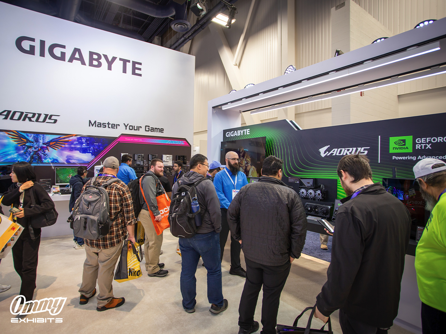 Gigabyte 30' x 50' CES booth