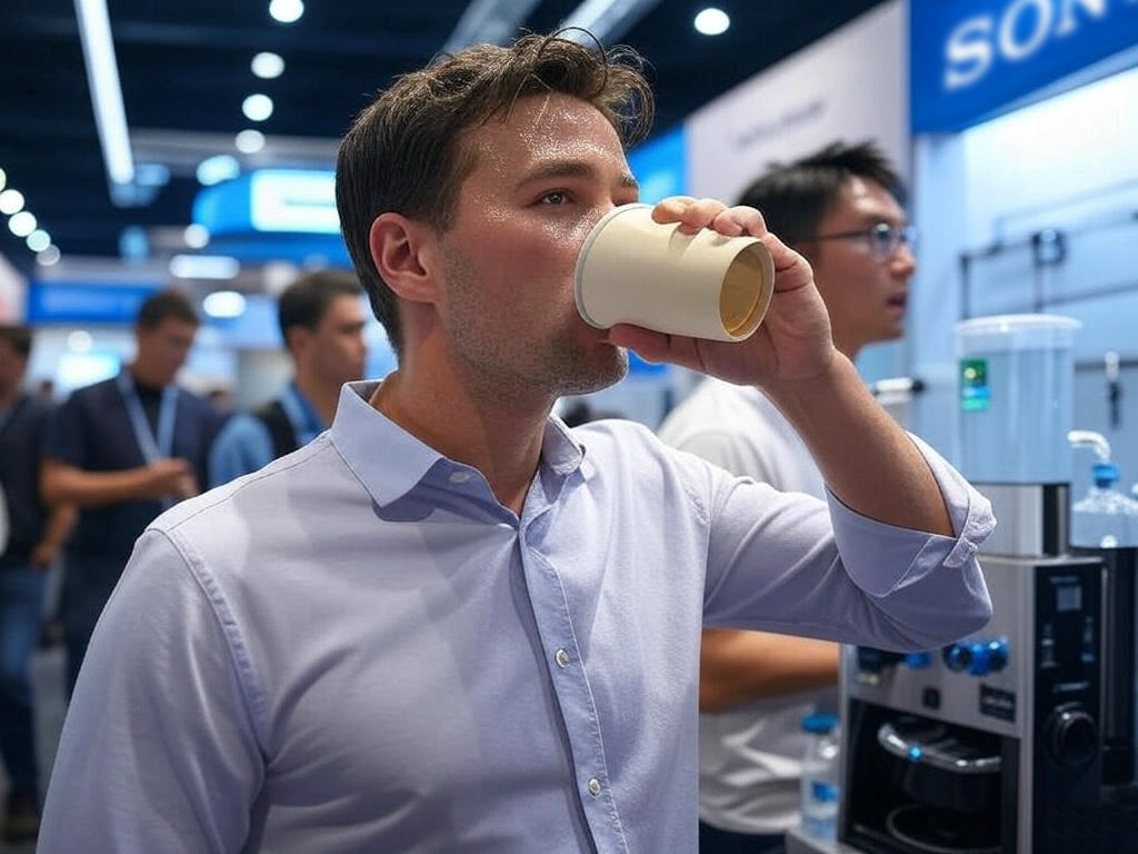 Branded hydration stations to keep your visitors refreshed during summer trade shows