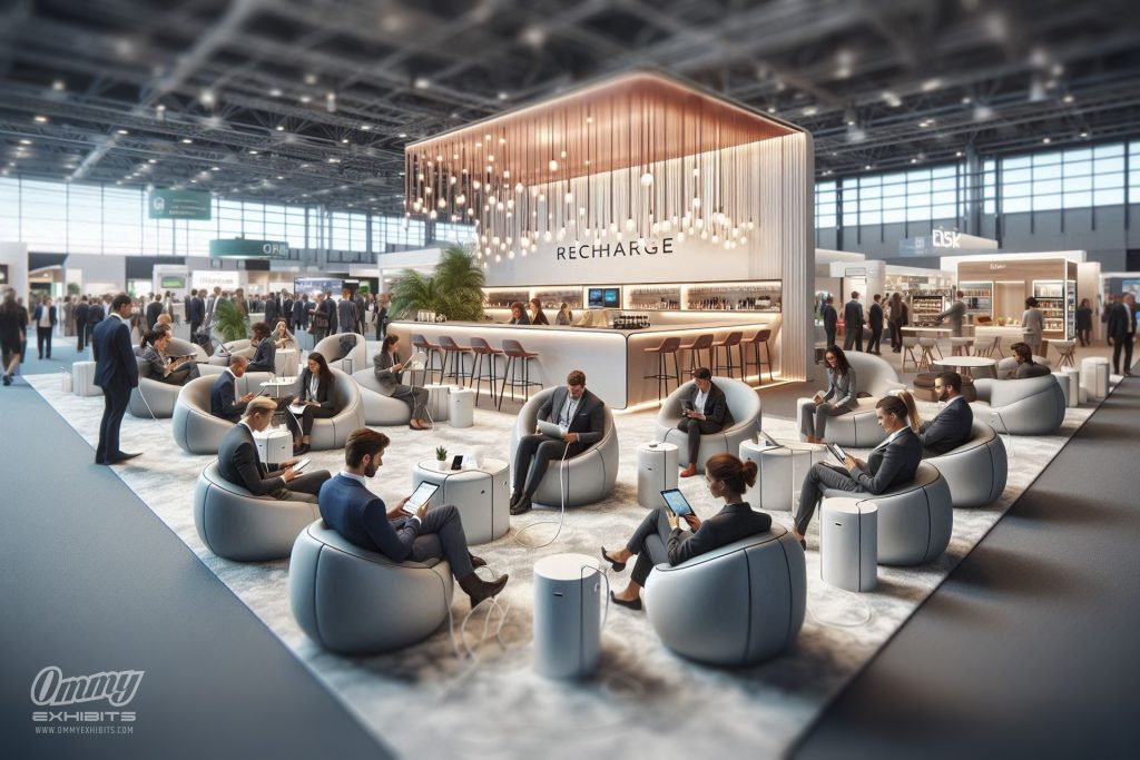 Networking Lounges with Charging Stations