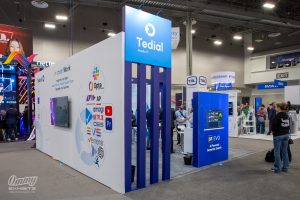 Tedial 20'x20' NAB booth