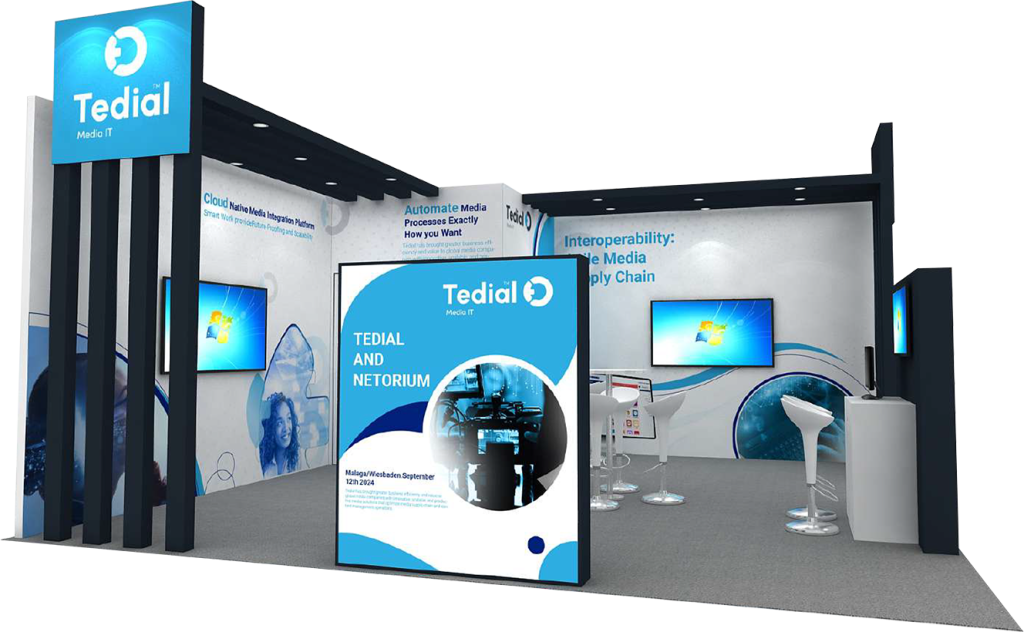 Tedial 20x20 NAB booth render
