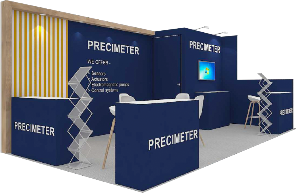 Precimeter 3D booth render