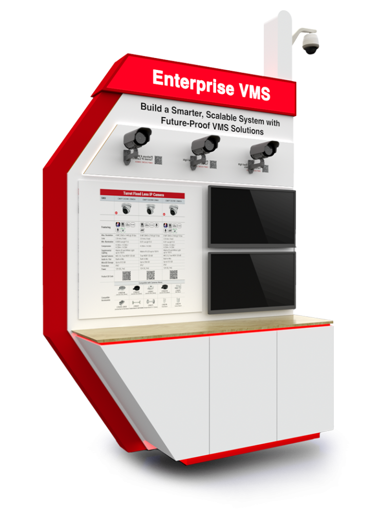 Custom exhibit displays for ISCWest