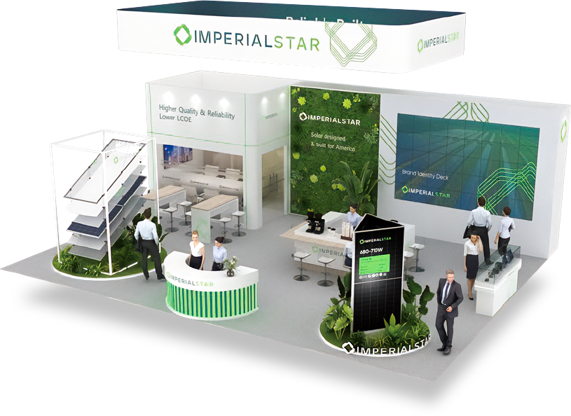 RE plus booth design