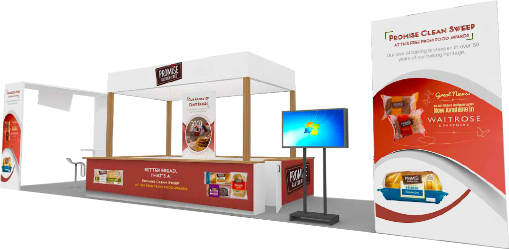 Promise Gluten Free IDDBA Booth 3D Render