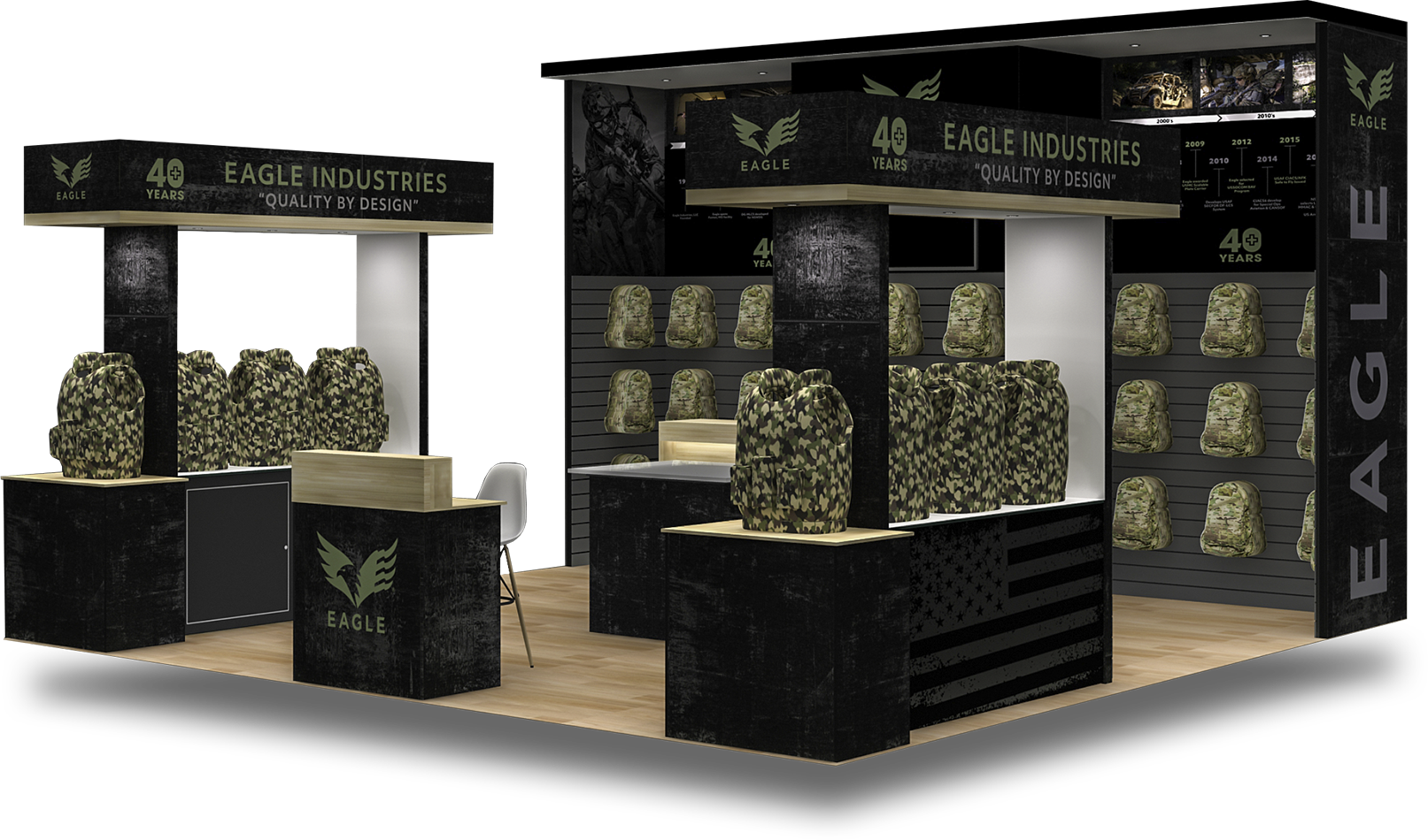 Eagle Industries 20x20 SHOT Show booth