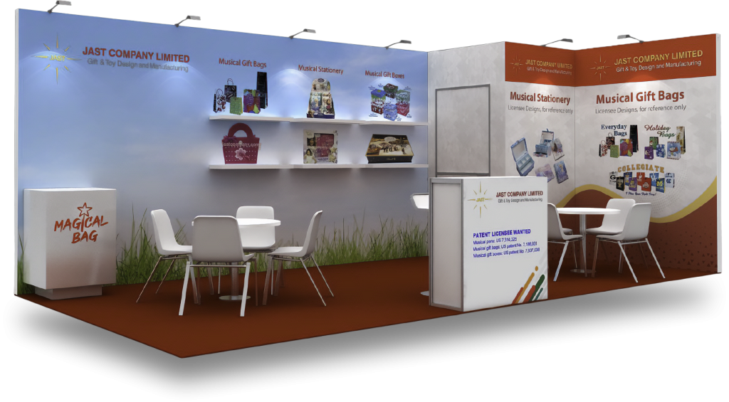 Jast Company Limited 10x20 Licensing Expo Booth Design