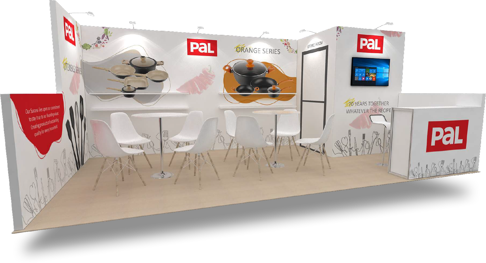 STL1010-05 - 10'x10' Trade Show Booth Rental