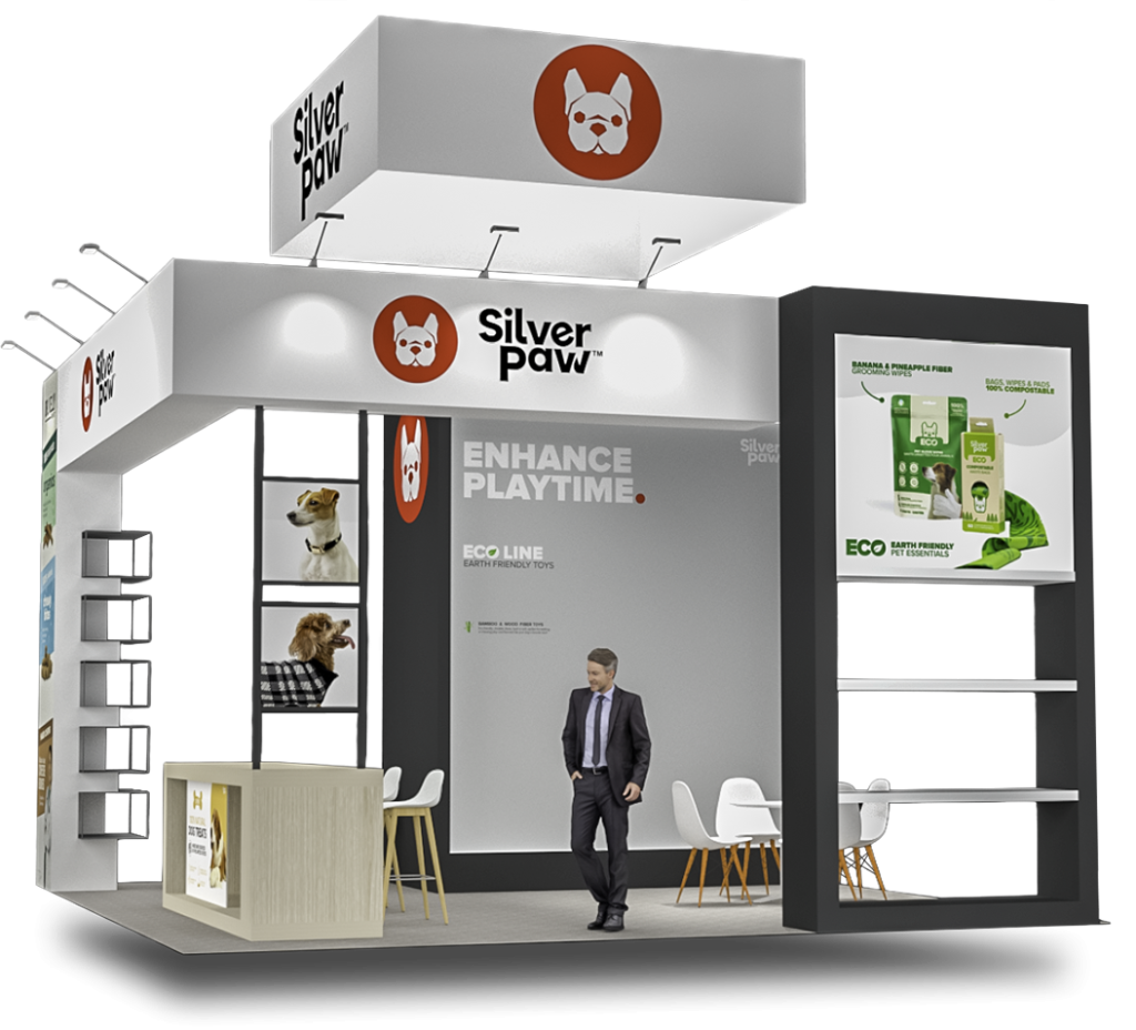 Silver Paw 20x20 SuperZoo Booth Design