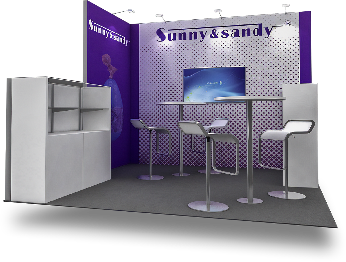 Sunny & Sandy 10x10 Licensing Expo Booth Design