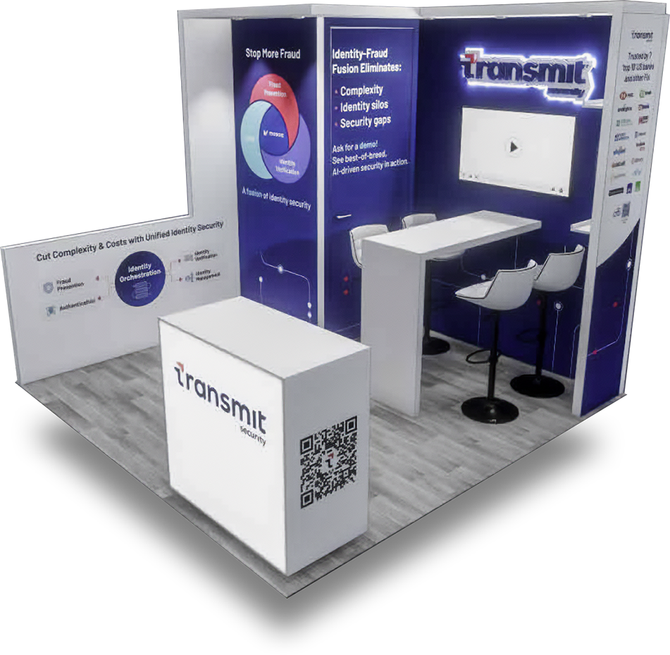 Transmit Security 10x10 Money 20/20 booth design