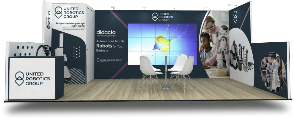 United Robotics Group 10x20 ADLM booth design