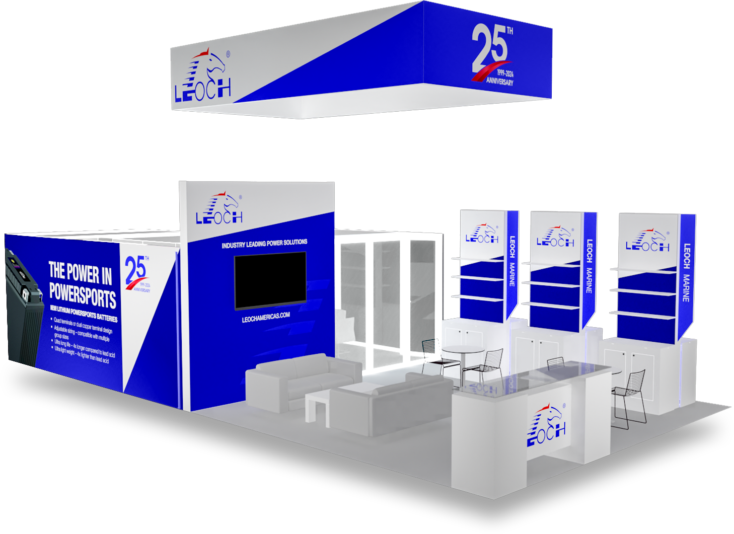 Leoch 20x40 AAPEX booth render