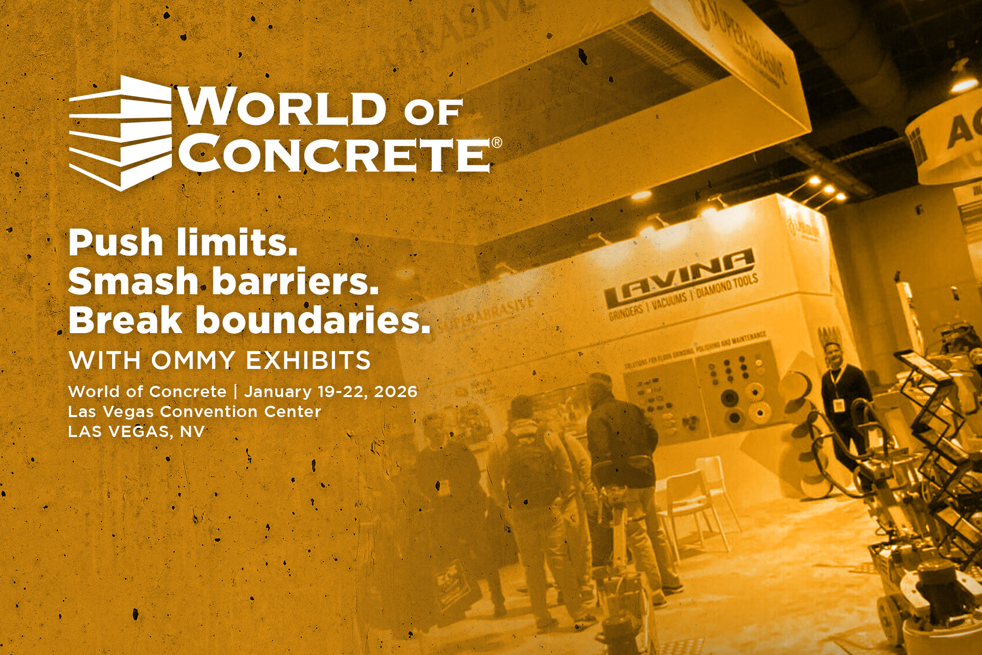 World of Concrete booth