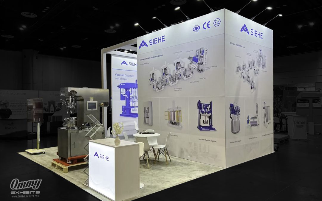Sleek CAMX Booth Design for SIEHE at CAMX 2025