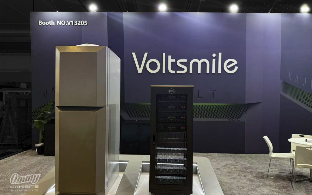 Impressive RE+ Booth for Voltsmile by Ommy Exhibits