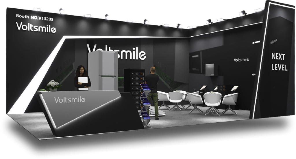 Voltsmile 20x30 RE+ booth design